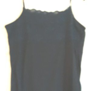 DARK NAVY BLUE Poly Rayon Camisole Top Sz 10-12 ML